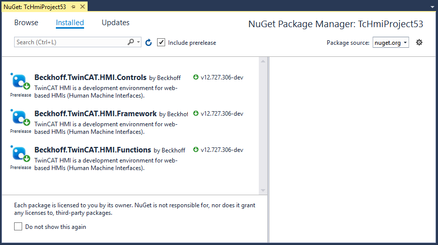 NuGet Paket installieren 2: