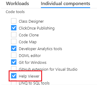 Installation des Visual Studio® Hilfesystems 1: