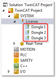 Lizenz-Dongles in Betrieb nehmen und konfigurieren 10:
